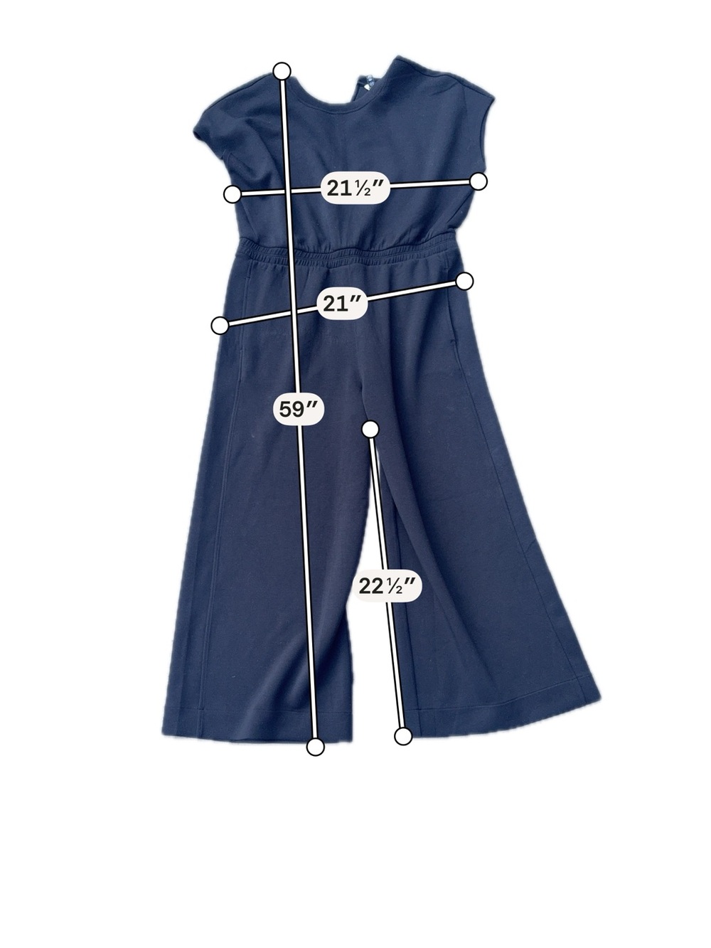 SPANX AirEssentials Cap Sleeve Cinched Jumpsuit in the shade Very Black Size 1X - Picture 5 of 7